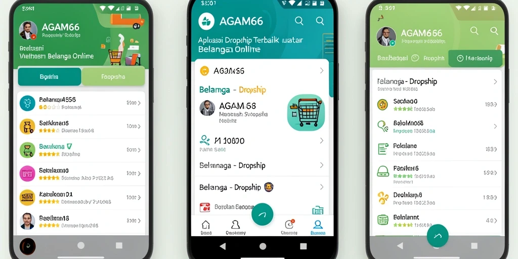 Antarmuka AGAM66 yang menarik dan fungsional untuk aplikasi Dropship.