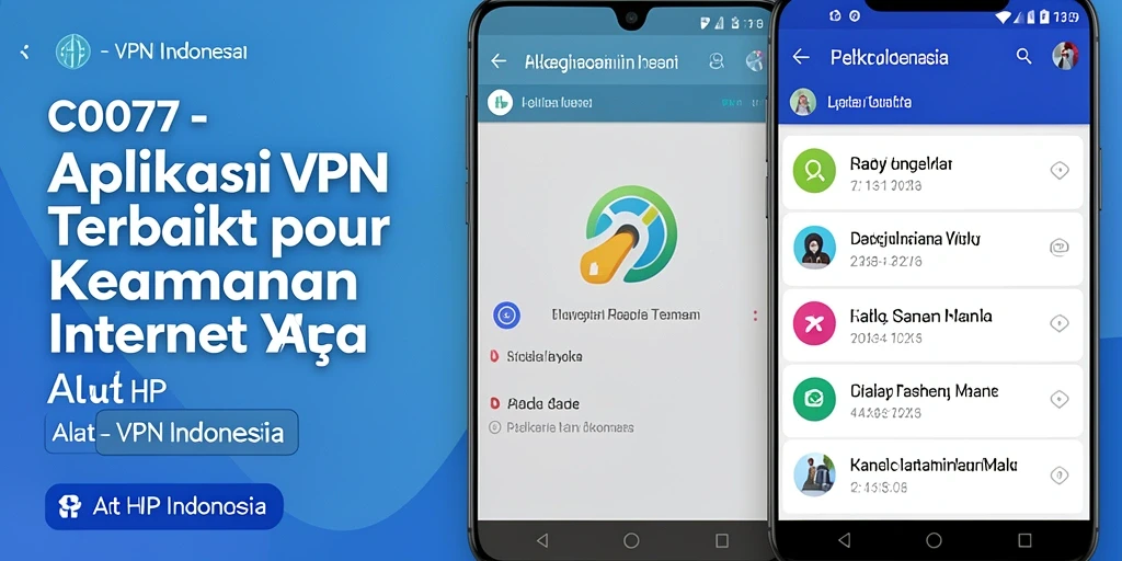 Tampilan antarmuka C0077 yang user-friendly untuk VPN Indonesia.