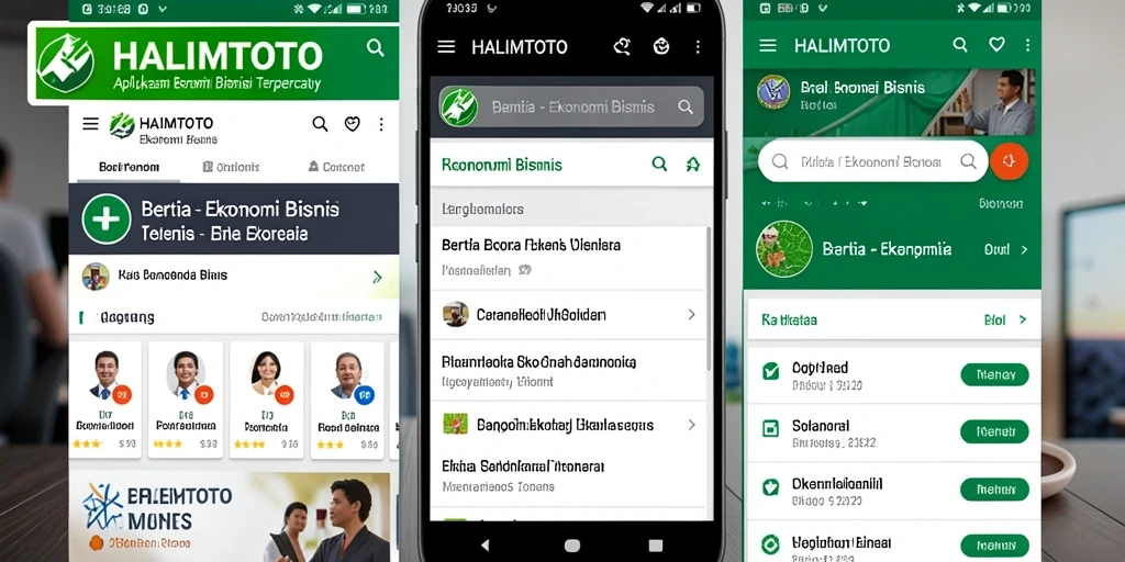 Tampilan antarmuka aplikasi HALIMTOTO yang menarik dan informatif.