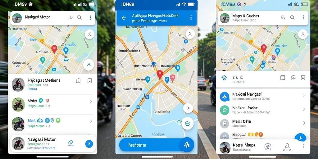 Antarmuka IDN89 yang user-friendly untuk Navigasi Motor.