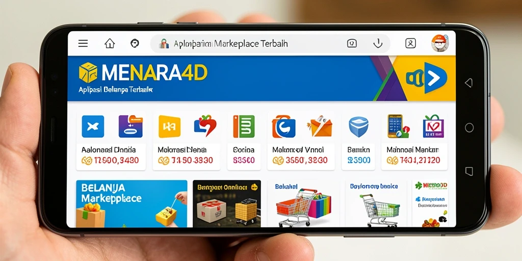 Tampilan antarmuka MENARA4D yang user-friendly untuk belanja online.