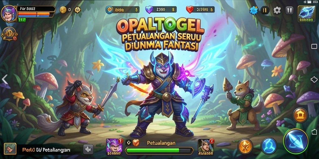 Tampilan antarmuka OPALTOGEL yang menawan dan penuh warna.