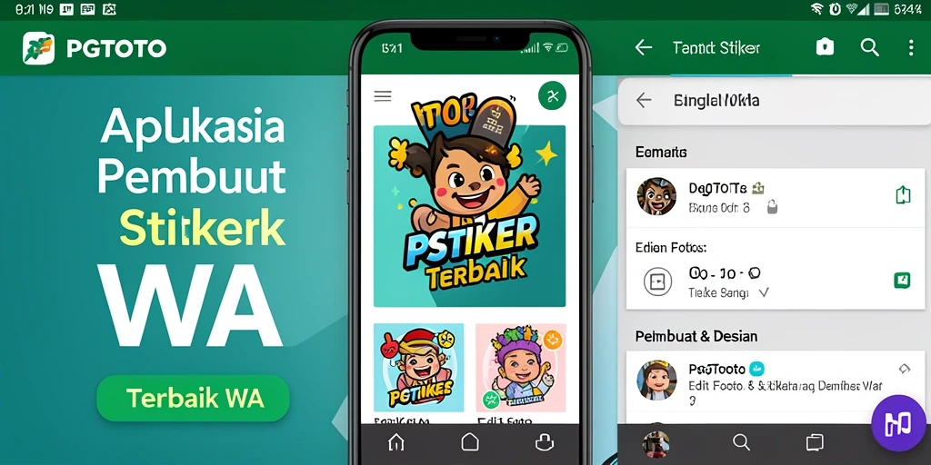 Tampilan antarmuka PGTOTO untuk membuat stiker WA yang praktis.