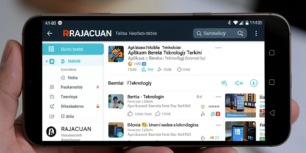 Tampilan antarmuka RAJACUAN yang modern dan informatif.