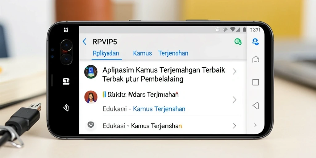 Tampilan antarmuka utama RPVIP5 yang sederhana dan informatif.