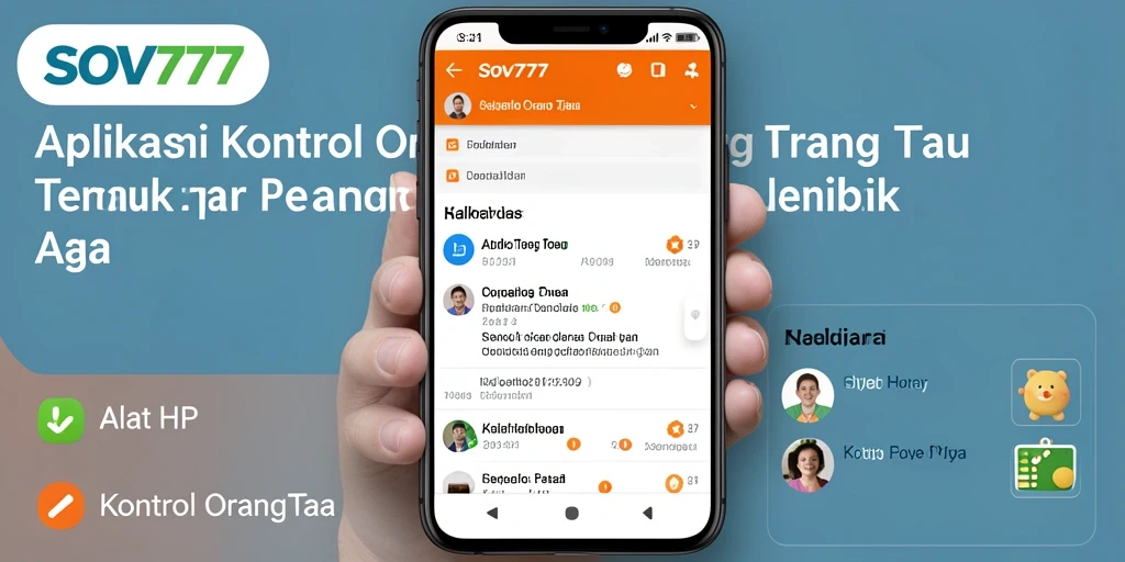 Antarmuka SOV777 yang menampilkan fitur kontrol orang tua yang lengkap.